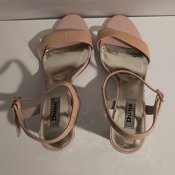 Dune London Women's 8 Pink & Tan Heels - Picture 3 of 8